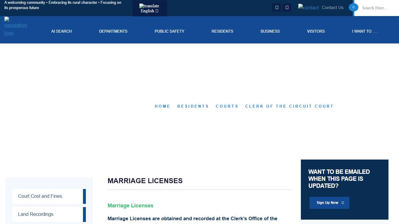 Marriage Licenses